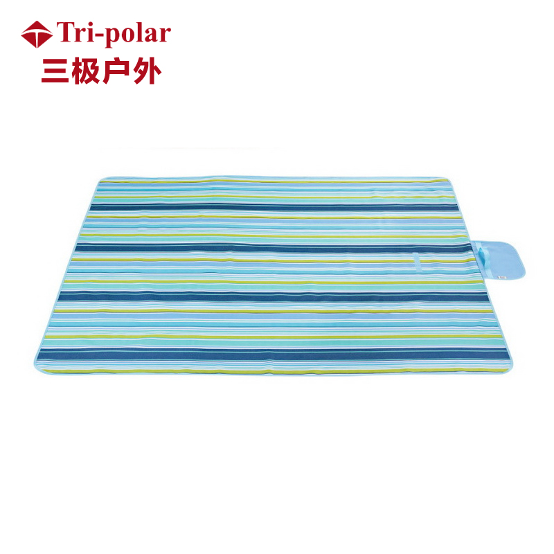 三极 TP1201 加厚加大牛津布草坪垫子   200*150cm 张 蓝色彩条