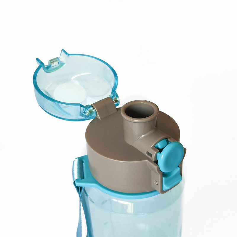 乐扣乐扣（LOCK&LOCK)一键式锁扣运动水杯HLC646L 蓝色