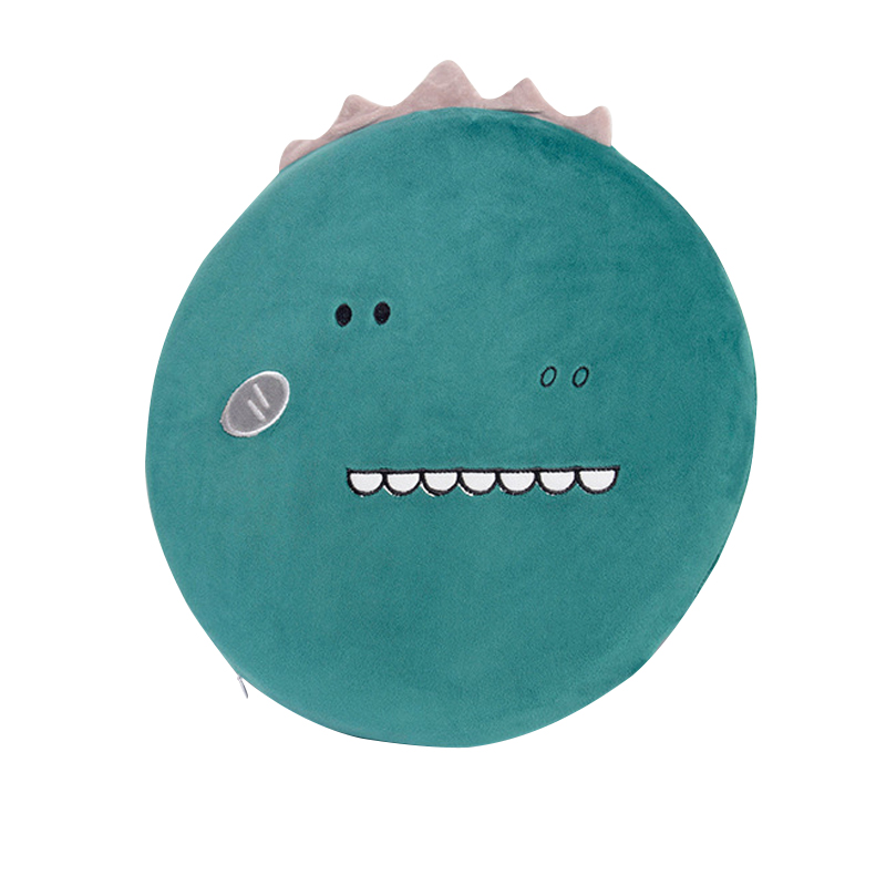 三极  TP1227 办公室椅垫可拆洗榻榻米坐垫   直径40cm 绿色恐龙（动物型）