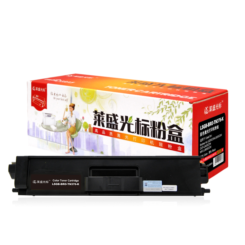 莱盛光标 LSGB-BRO-TN376-K 4000页 墨粉盒 1.00 只/支 (计价单位：支) 黑色