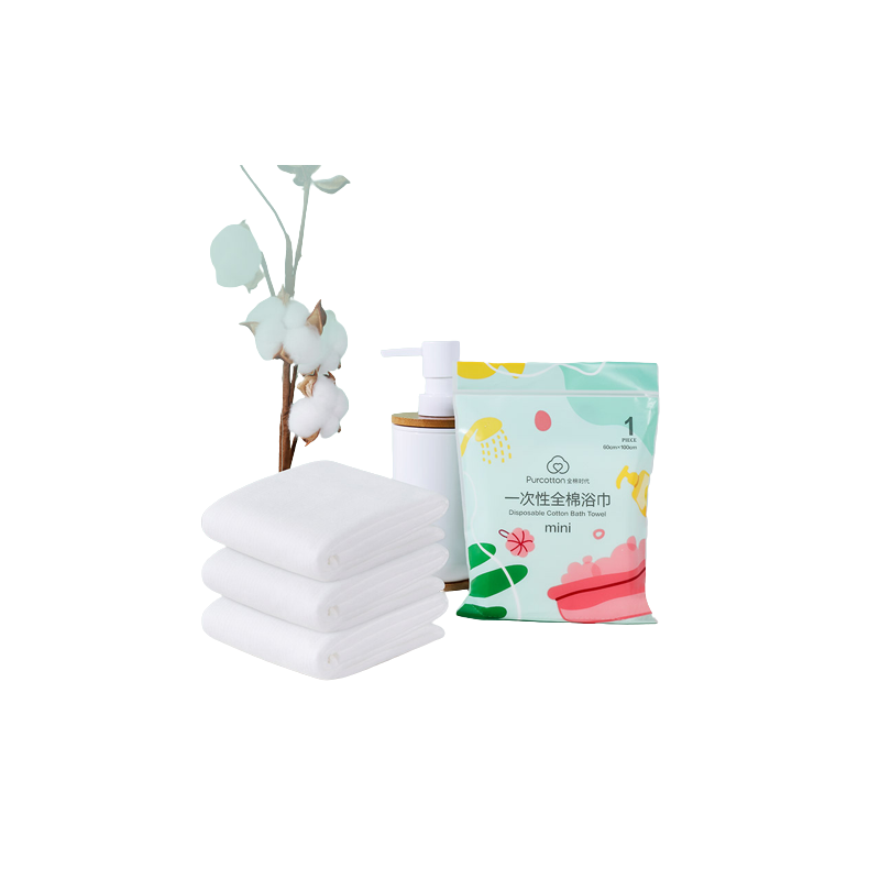 全棉时代一次性全棉浴巾Mini 3条装/套（单位：套） 白色