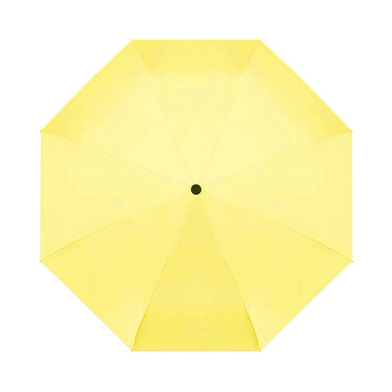 三极 TP7013 全自动晴雨黑胶遮阳伞 柠檬黄