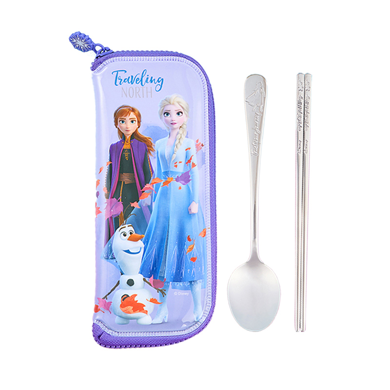LILFANT利房 冰雪奇缘2简单匙筷套装FRO5711 紫色