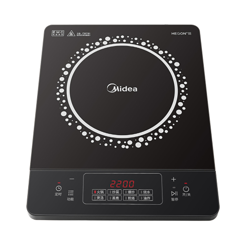 美的（Midea）电磁炉电磁灶2200W功率 C22-RT22E01 （单位：台）） 黑色
