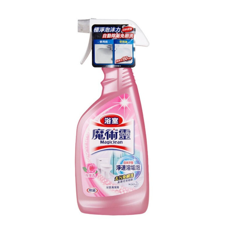 花王（KAO）魔术灵浴室清洁剂玫瑰香 500ml/瓶 粉色