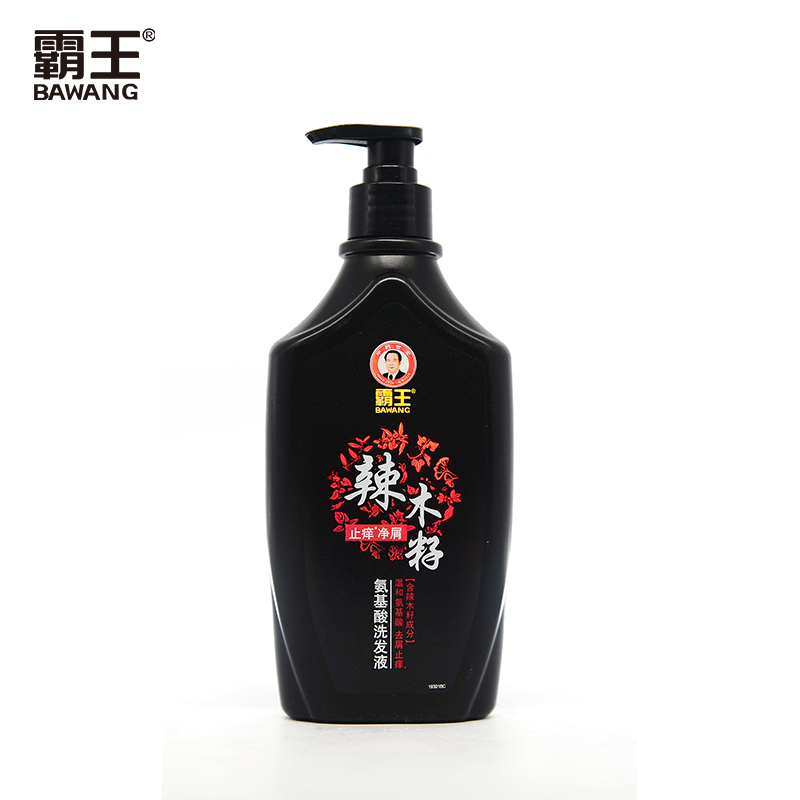 霸王辣木籽止痒净屑氨基酸洗发液720ml 黑色