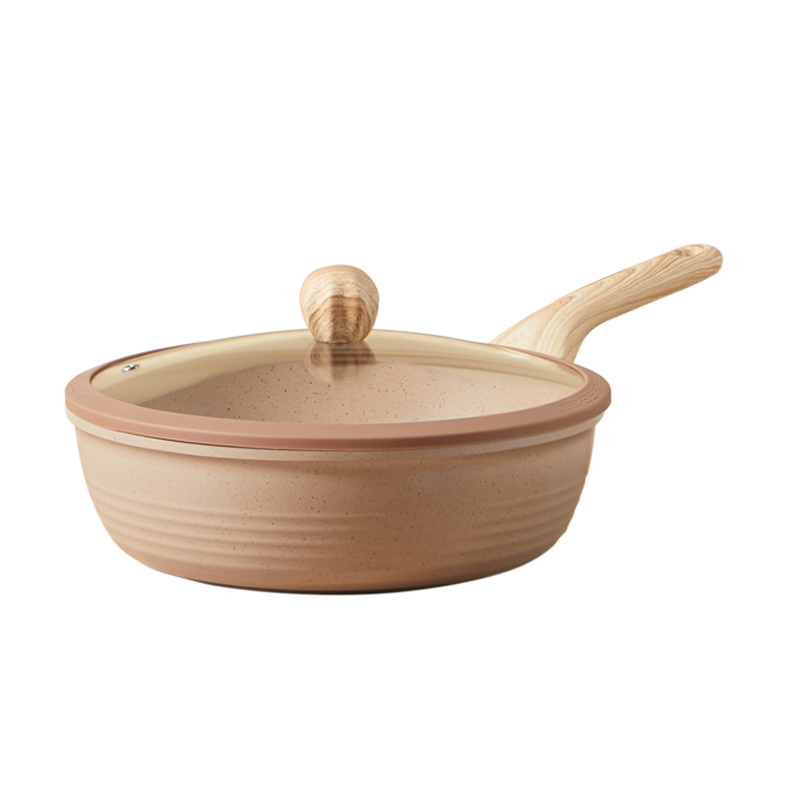 炊大皇聚油煎炒锅28cmKA72160（单位：个） 拿铁色