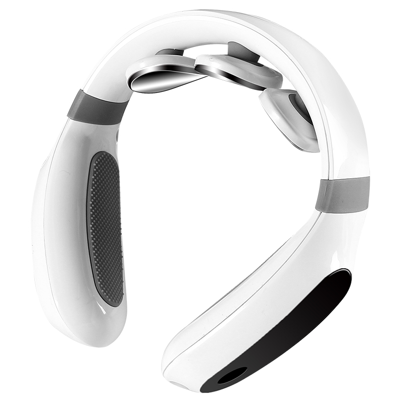 和正颈椎按摩器 颈部按摩仪 三头护颈仪 热敷振动脉冲HZ-INECK-2（单位：个） 白色