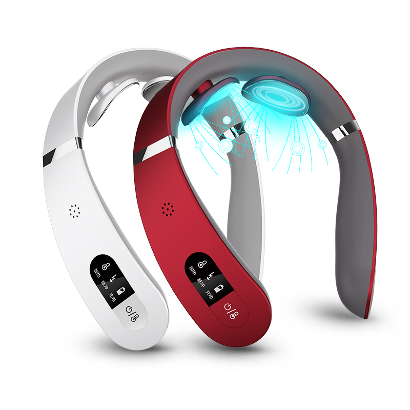 攀高 颈椎治疗仪按摩器颈部理疗仪PG-2601B18语音+多功能电极片+凝胶(红)  混色  （单位：台）