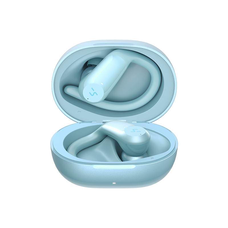 哈氪（HAKII）ACTION觉醒 7级防水运动型蓝牙耳机 真无线挂耳式狂甩不掉 超长续航 PCS 冰蓝色