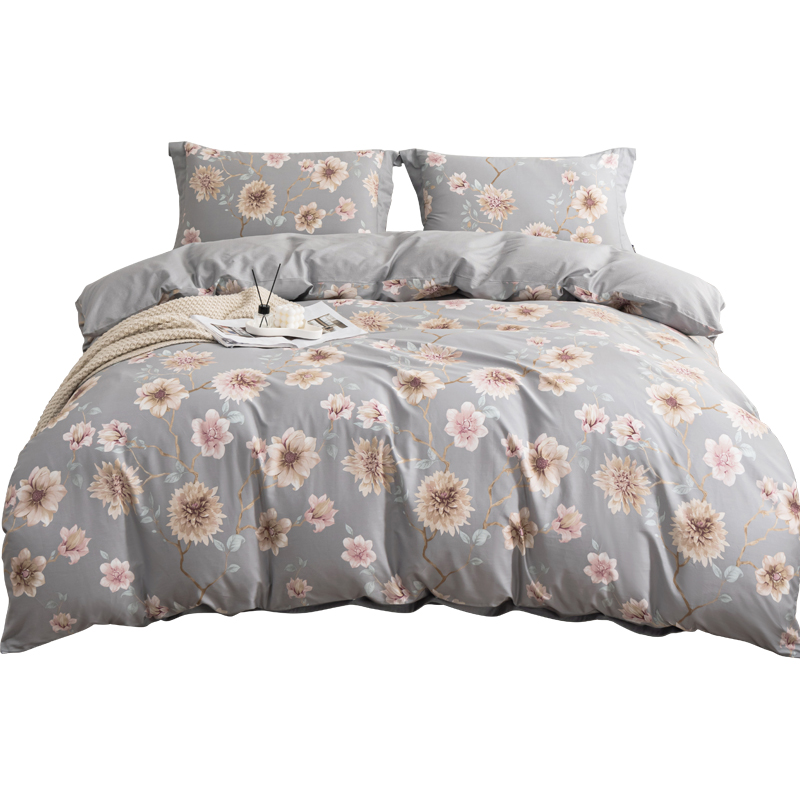 多喜爱-全棉优选四件套 芳华伊人203*229cm 灰色 203*229cm