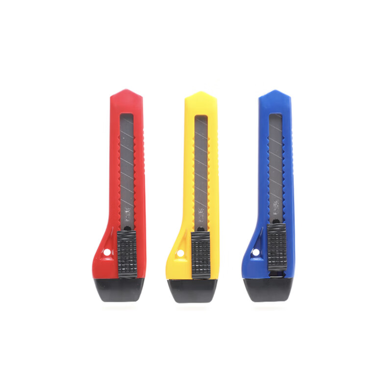 晨光(M&G)文具推锁美工刀 普惠型简易裁纸刀壁纸刀/刀子   ASSN2240单位：把 红色