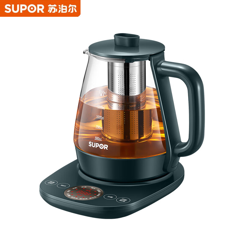 苏泊尔（SUPOR） 养生壶 SW-15YT01(滤网) 1.5L 绿色（单位：台）
