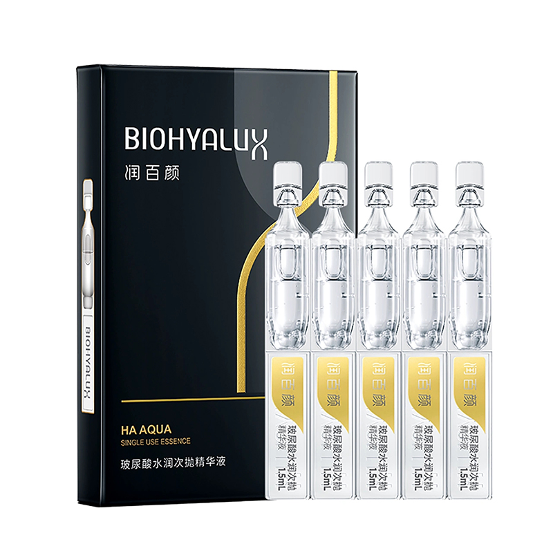 润百颜玻尿酸水润次抛精华液1.5ml*5支  