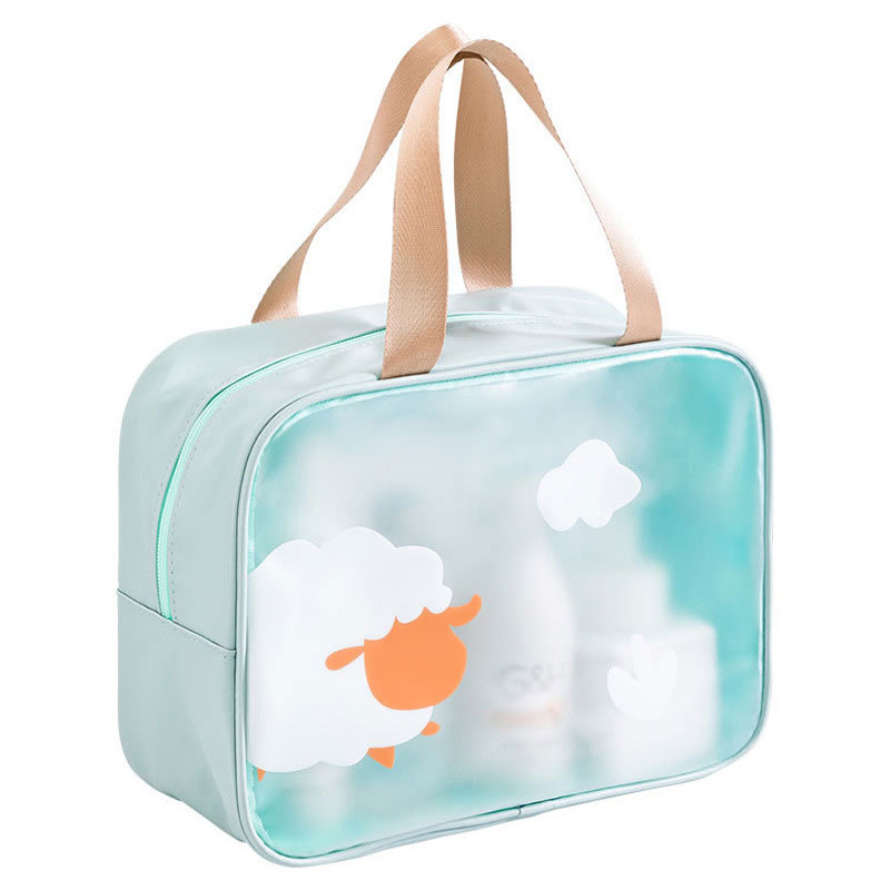 四万公里 游泳包 干湿分离 健身包 运动包 沙滩包 防水包 洗漱包 蓝绿色