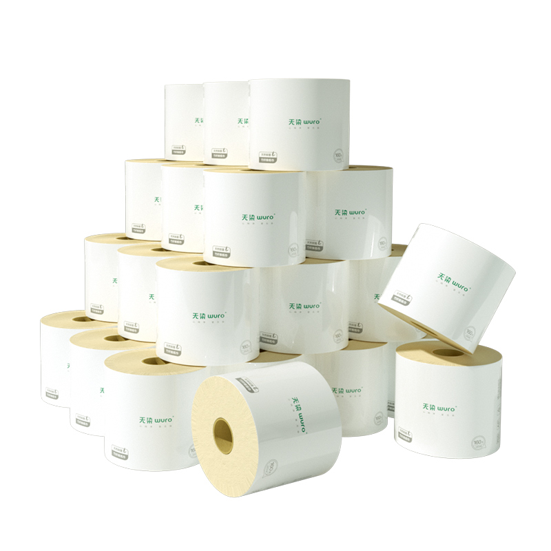 无染天然抑菌竹纤维 有芯卷纸24卷 白色