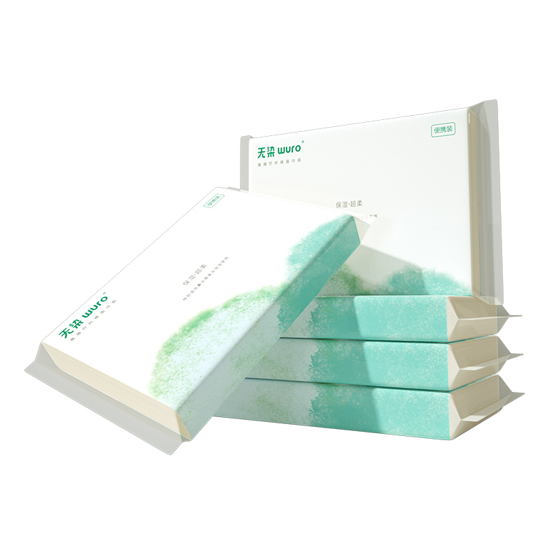 无染（WURO）竹纤维保湿婴儿柔纸巾（40抽5包）（单位：组） 白色