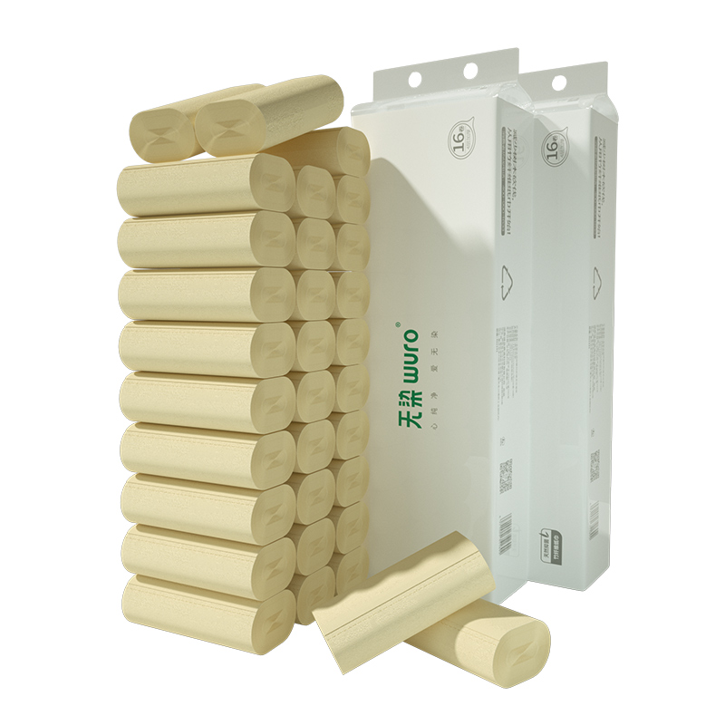 无染天然抑菌无芯卷纸48卷 白色