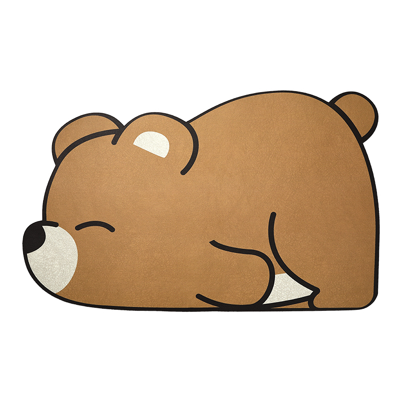 大江地垫地毯科技绒椭圆浴室吸水垫-50*80cm 张 棕色