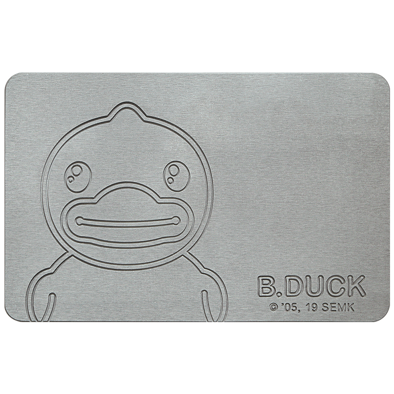 大江地垫地毯硅藻泥浴室吸水垫-元气满满鸭-39*60cm（单位：张） 珍珠灰