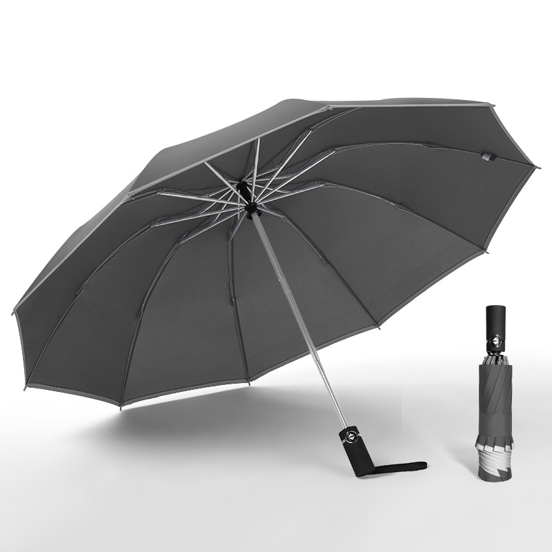 美度（MAYDU） M3372 60*10k 全自动晴雨伞  灰色（单位：把）