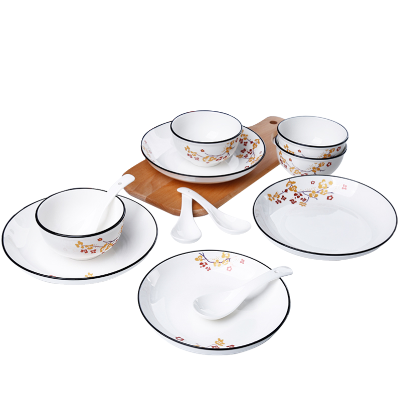 爱依瑞斯ARIS  12头陶瓷餐具组合 锦上添花 AS-D1213H  