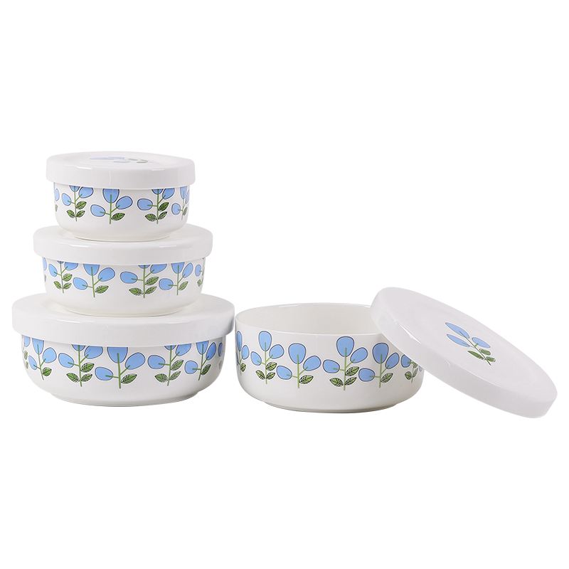 朵彩 docare   骨质瓷保鲜碗组合  DC-4004 （4个保鲜碗）天天向上  