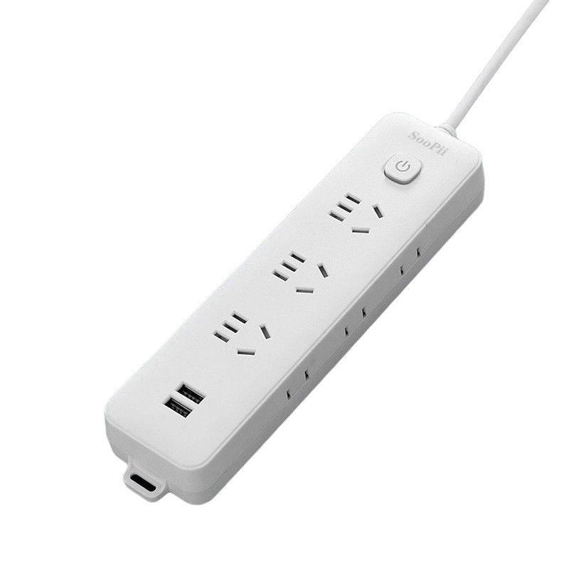 SOOPii首佩1.8米USB排插U80/个 白色