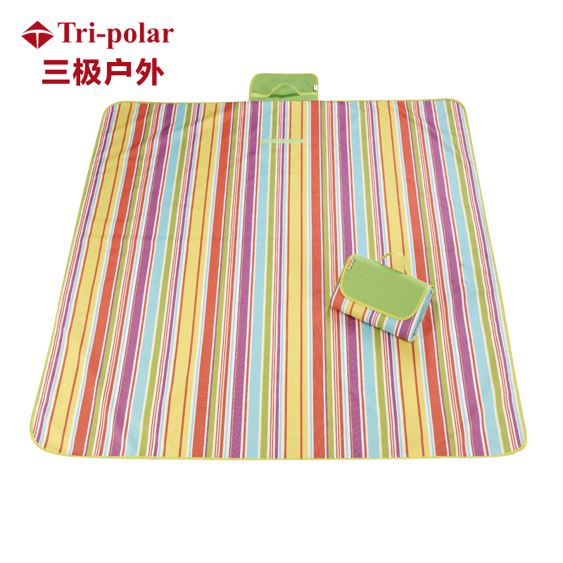 三极 TP1201 加厚加大牛津布草坪垫子   200*200cm  单位：张 彩虹条