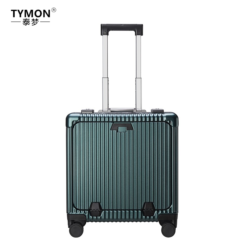 TYMON（泰梦）柠檬夏日-旅行箱（铝框款）TM-1925杯架 墨绿色 18寸