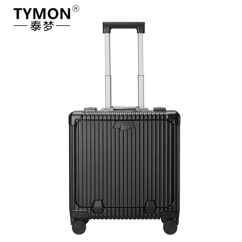 TYMON（泰梦）柠檬夏日-旅行箱（铝框款）TM-1925杯架 黑色 18寸