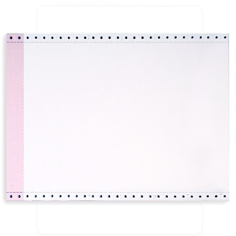 天章TANGO新绿天章打印纸 二联针式彩色打印纸二联整张撕边电脑打印纸二联针式打印机送货单241-2S白红1000页 红白