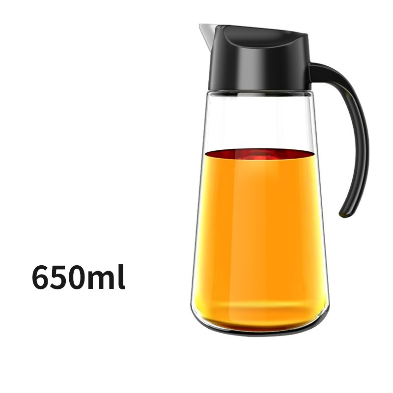 JEKO&JEKO 650mL自动翻盖油壶SWR-2386（单位：个）（偏远地区不发货） 黑色