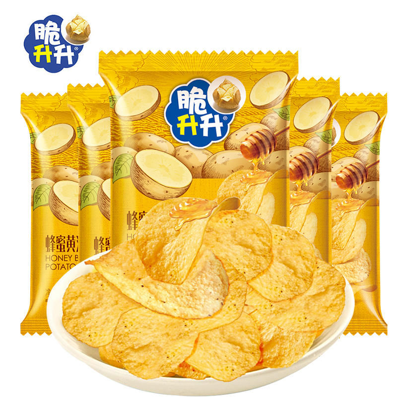 脆升升蜂蜜黄油味薯条20g*10袋 黄色