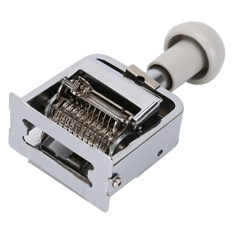 晨光（M&G）AYZ97533 文具10位金属自动号码机 财务办公数字打码机 日期打码器 办公用品 单个装 白色