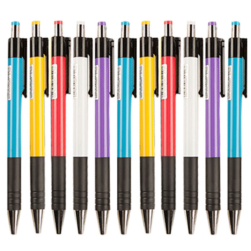 晨光（M&G）文具0.7mm蓝色经典按动圆珠笔 办公子弹头原子笔 便携中油笔 40支/盒ABP88402 混色