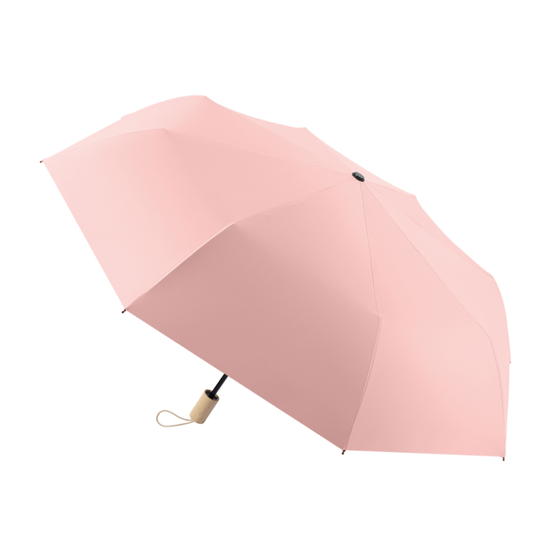 美度小清新晴雨伞黑胶防紫外线太阳伞M3100   55cm*8k/把 橡皮粉