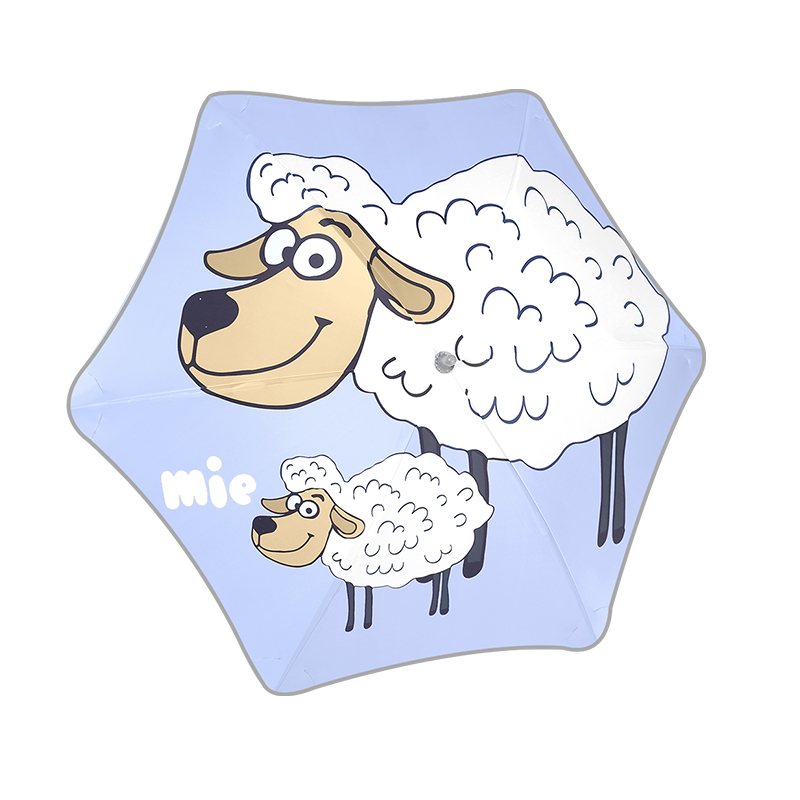 美度儿童伞圆角安全式小学生雨伞M6013   50cm*6K/把 咩咩羊