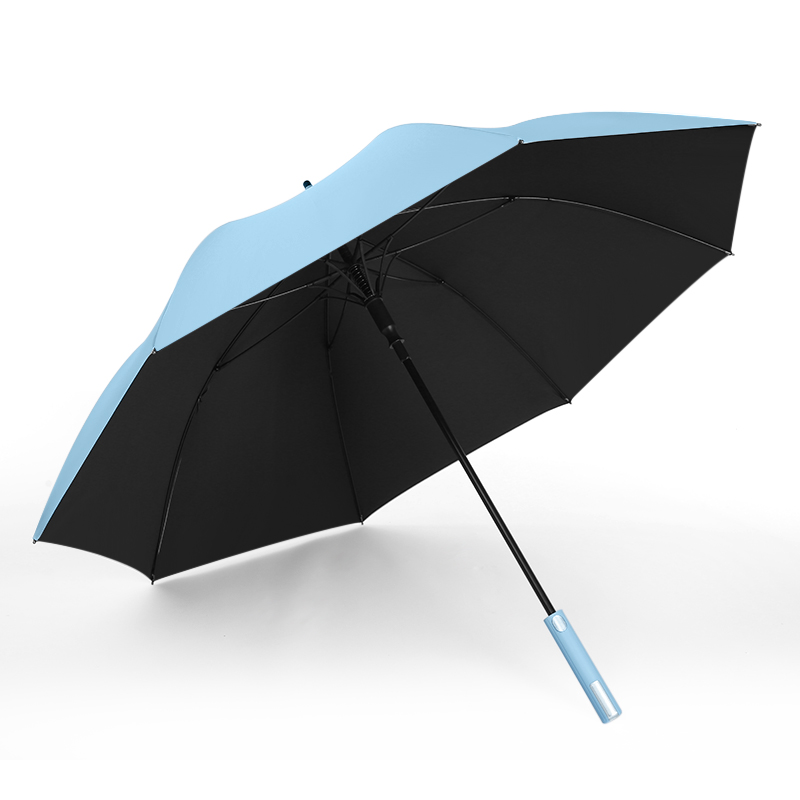 美度双层大号自动晴雨伞长柄伞M6007   63.5cm*8K/把 天蓝色