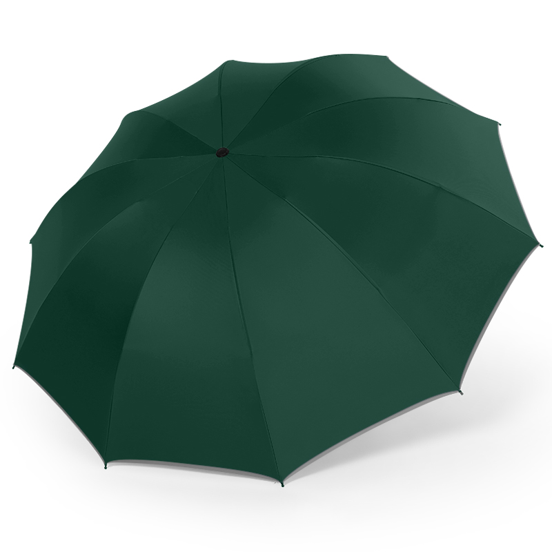 美度加大版双人晴雨伞男商务折叠伞M3012  68cm*10k/把 墨绿色