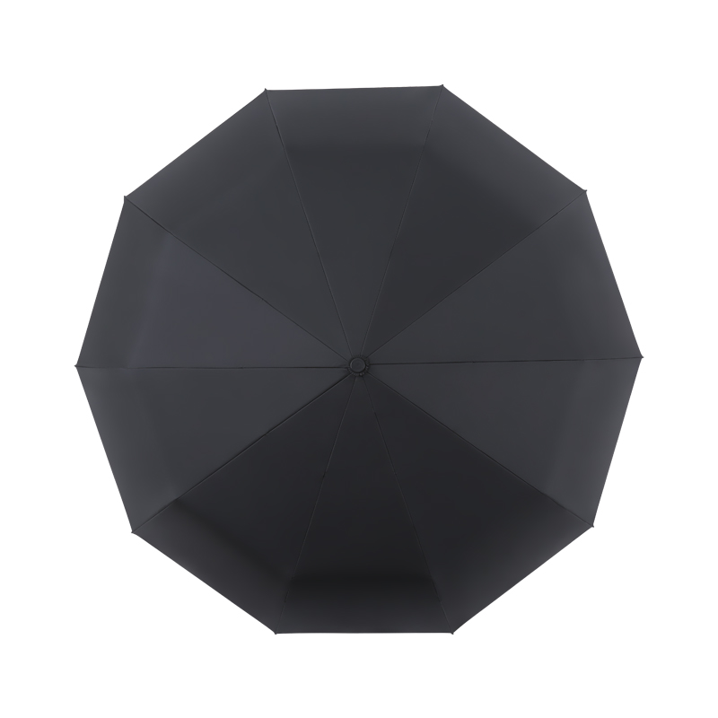 美度黑胶防晒遮阳伞三折全自动晴M3366   63.5cm*10k/把 黑色