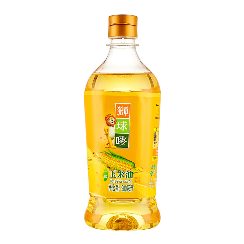 狮球唛 物理压榨 玉米油 900ML 黄色（单位：瓶）