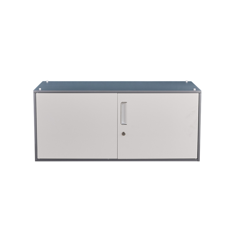 悦山文件柜 单节顶柜900*400*390mm*1台 浅灰+白