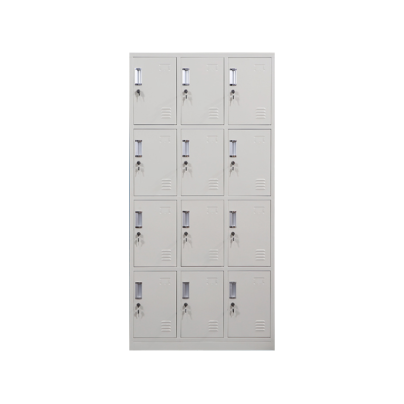 悦山 多门更衣柜存包柜 12门更衣柜 常规款900*350*1800*1台 灰白色