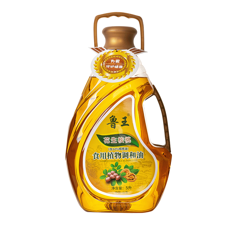 鲁王花生核桃食用调和油 奶茶杏 5L
