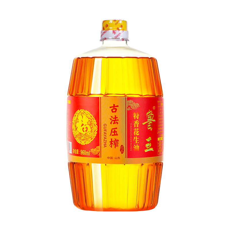 鲁王古法压榨特香花生油 枫叶色 960ml