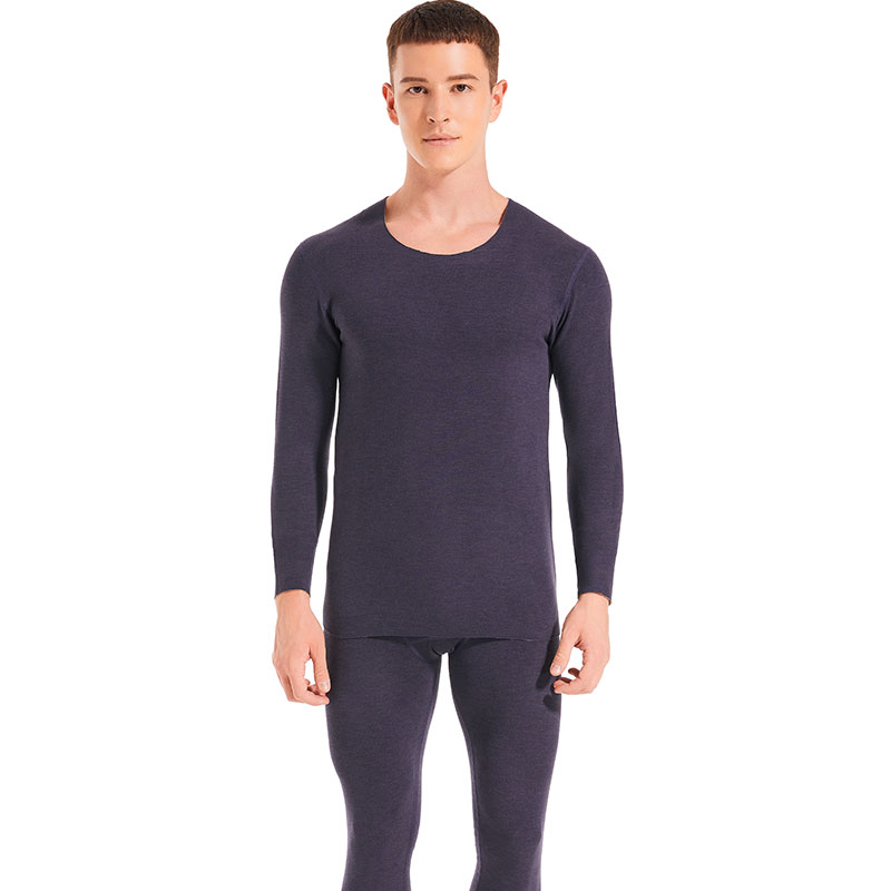 南极人蚕丝羊绒蛋白保暖内衣套装男女情侣款N080X01（单位：件） N080X01深灰 L