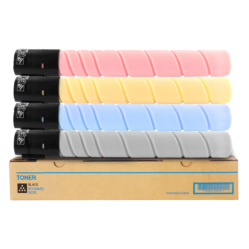 京呈TN220墨盒适用柯尼卡美能达C7122 C221 C7128粉盒C221S C281 C224/套 TN220/TN321 大容量四色套装粉