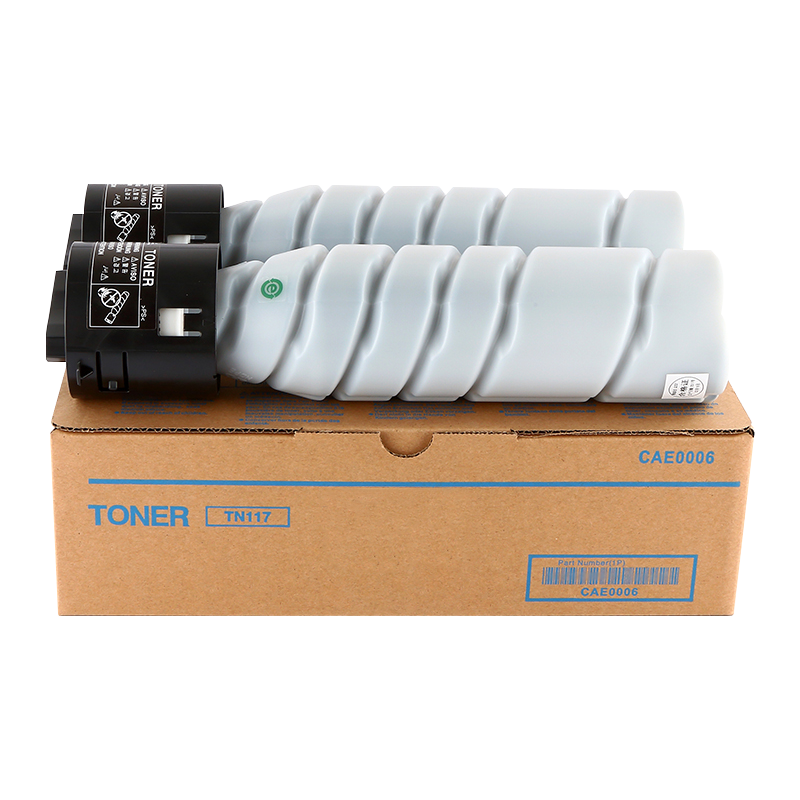 京呈TN117H墨粉桶适用美能达Bizhub 164粉盒185e碳粉7718复印机7818打印机碳粉/套 TN117黑色 大容量2支