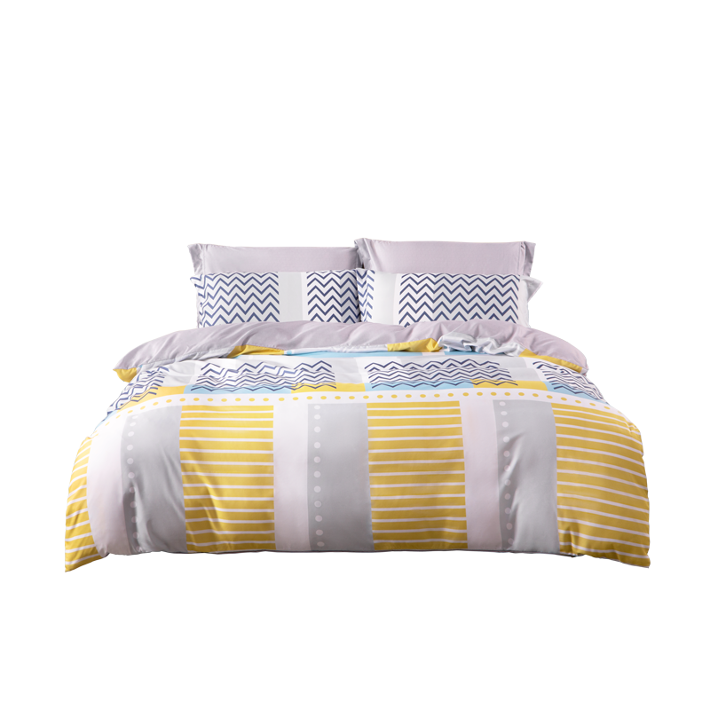 水星家纺   全涤磨毛四件套  124650  灵动纳维亚（单位：套） 天蓝色 1.5米